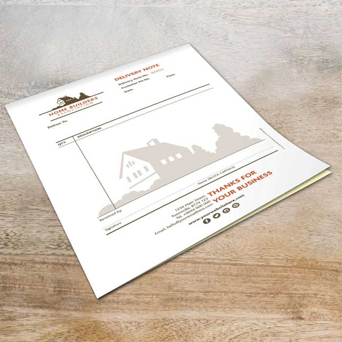 01 sleek DELIVERY NOTE