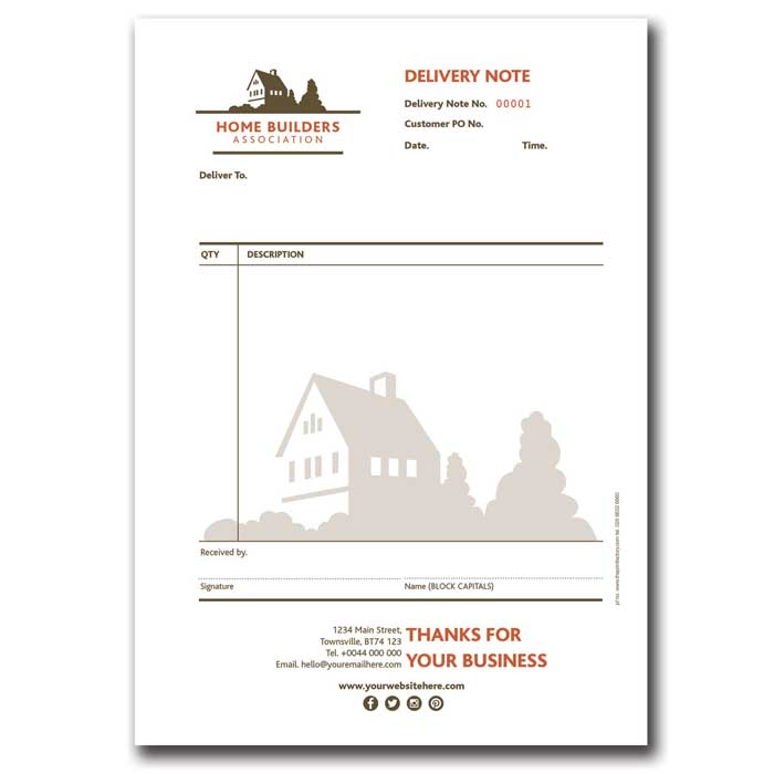 01 sleek DELIVERY NOTE