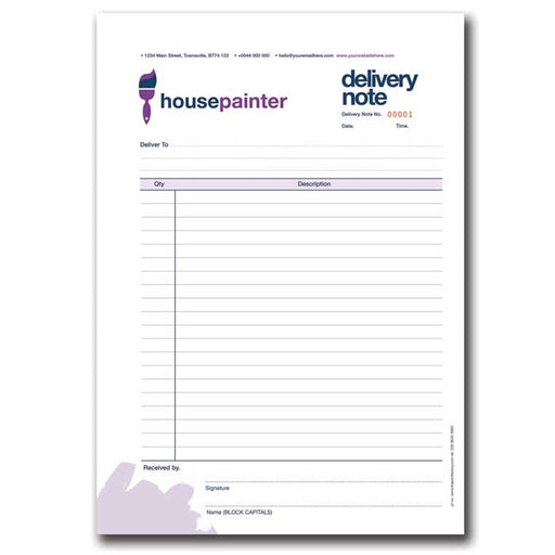 03 classic DELIVERY NOTE