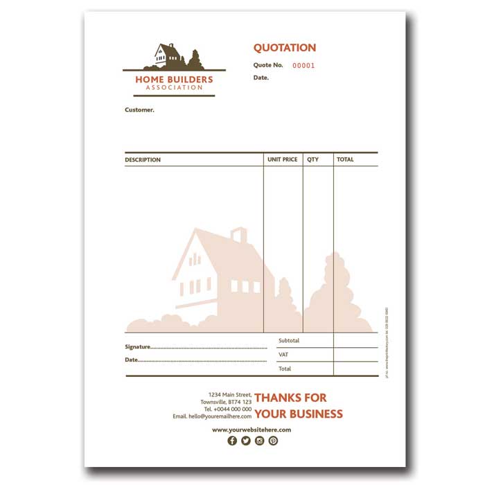 01 sleek QUOTATION — My Invoice Books